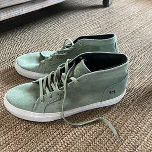 State Footwear Salem Mint White Suede